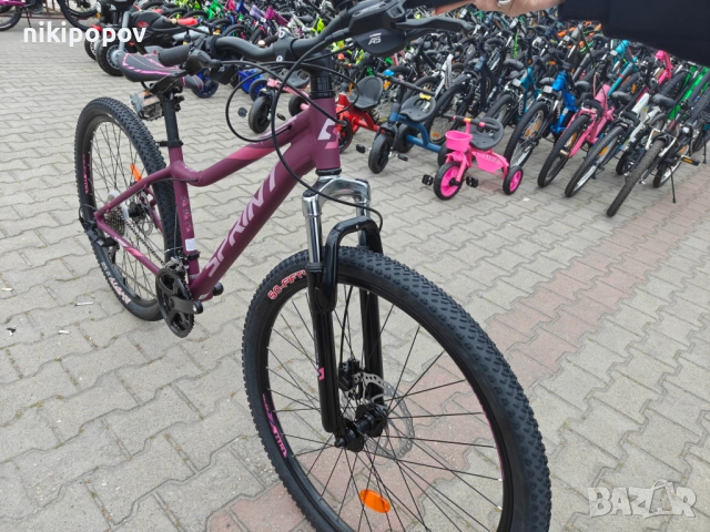 PA Алуминиев велосипед 27.5" HUNTER LADY розов, снимка 4 - Велосипеди - 54493552