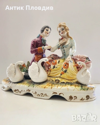 Порцеланова композиция Capodimonte, снимка 10 - Статуетки - 54541048