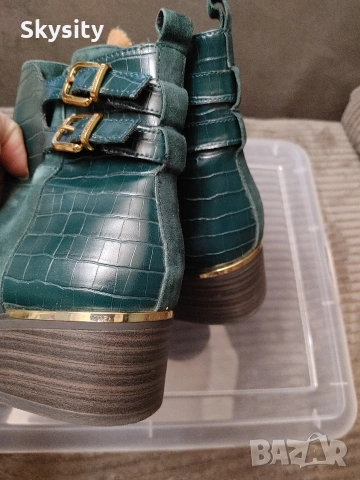 Tamaris дамски боти ботуши зелени, снимка 4 - Дамски боти - 53975147