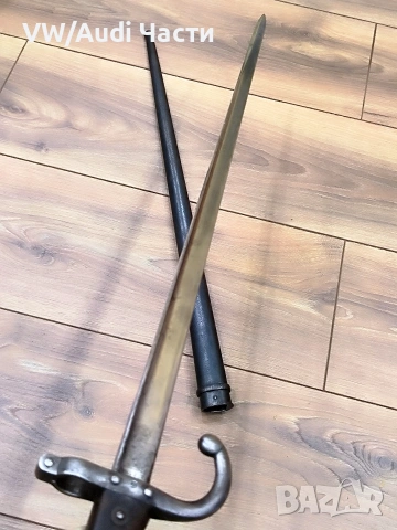 Френски щик нож байонет ГРА GRASS M1874 Waffenfabrik Steyr 1885 гръцка поръчка, снимка 5 - Антикварни и старинни предмети - 54787239