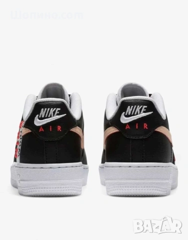 NIKE Air Force 1 Lv8 1 Gs Shoes Black  Дамски маратонки Nike Air Force 1 Lv8 1 Gs, снимка 4 - Маратонки - 54366648