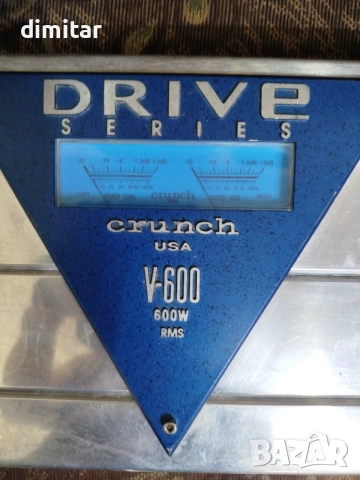 Усилвател DRIVE CRUNCH V- 600 RMS - USA , снимка 6 - Ресийвъри, усилватели, смесителни пултове - 54820865