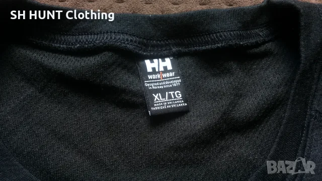 HELLY HANSEN Work Wear Thermo 57% Merino Wool размер L работна термо блуза W4-768, снимка 9 - Блузи - 55680794