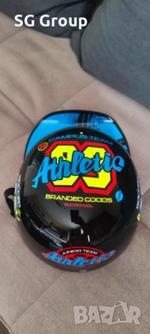 Уникална каска за мотор, скутер, тротинетка, снимка 2 - Други спортове - 54078387