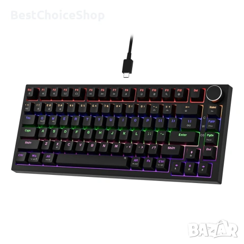 Кабелна NEWMEN GM326 75% механична геймърска клавиатура