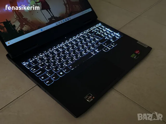 15.6' Full HD 144Hz Ryzen 7535HS Lenovo LOQ 15 @ 16GB DDR5/512GB NVMe/Nvidia RTX 3050 6GB, снимка 6 - Лаптопи за игри - 55436974