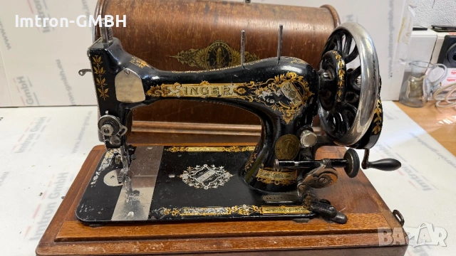 Ретро шевна машина Singer - 1912 година, снимка 3 - Шевни машини - 54421552