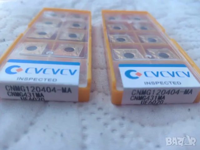 Комплект от 10 броя стругарски пластини CVCVCV CNMG120404 MA UE6020, снимка 2 - Стругове - 55347251