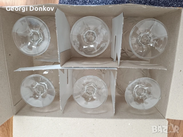 ЧИСТО НОВ комплект 6 бр. чаши за сладолед Luminarc + ПОДАРЪК лъжички, снимка 3 - Сервизи - 54655884