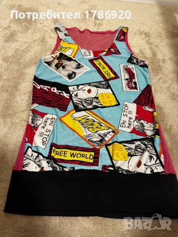 💋 Дамски потник Pop Art - смел урбанистичен стил! 💋, снимка 2 - Потници - 53169088