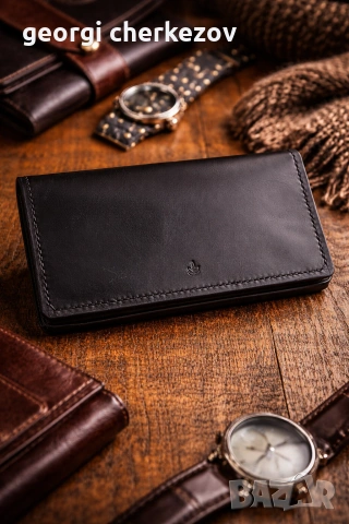 портмоне от естествена кожа 