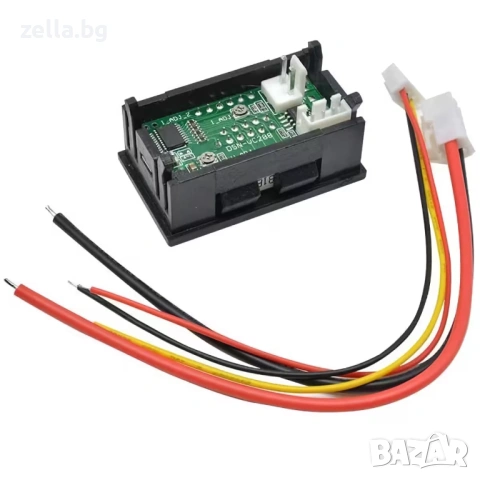 Дигитален волтметър и амперметър 0–100V 100A с включен шунт – LED дисплей за DC системи 10117, снимка 14 - Части и Платки - 54658362