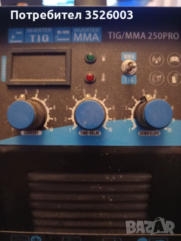 аргонов електрожен TIG TAG TIG/MMA 250 Pro – нов