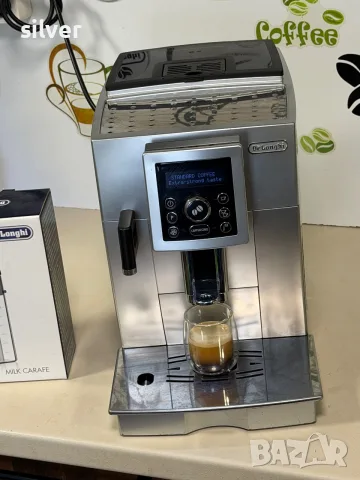 Кафемашина кафе автомат delonghi cappuccino с гаранция, снимка 2 - Кафемашини - 55469616