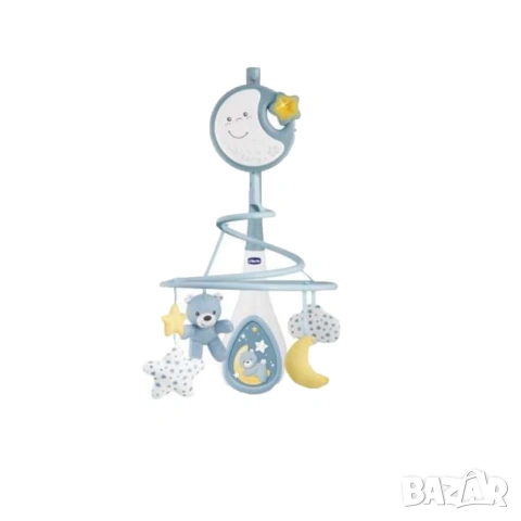 Музикална въртележка Chicco Next2Dreams 3в1 за бебешко легло синя, снимка 4 - Музикални играчки - 54307258