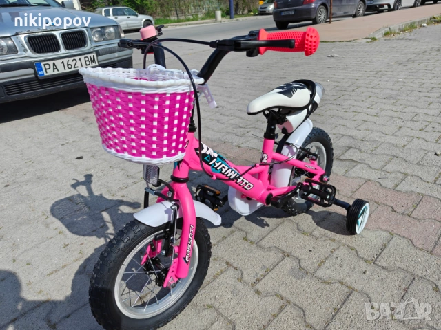 BG Детски велосипед 12" HAMATO розов, снимка 7 - Велосипеди - 54333991