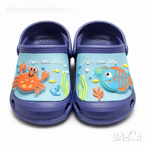 Детски светещи чехли морски мотиви – рак и рибка 25/30, снимка 4 - Детски джапанки - 54207037
