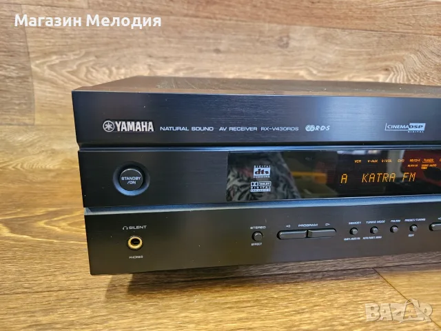 Ресивър Yamaha RX-V430RDS Natural Sound Мощен 5.1канален ресивър за домашно кино и стерео , снимка 5 - Ресийвъри, усилватели, смесителни пултове - 55346782