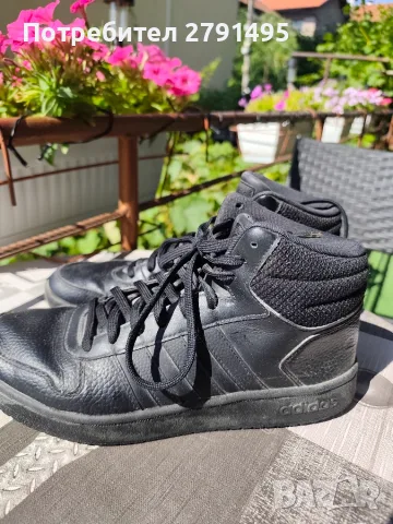 Оригинални мъжки кецове Adidas Hoops 2.0 Mid (ART F34809), снимка 6 - Маратонки - 55628470