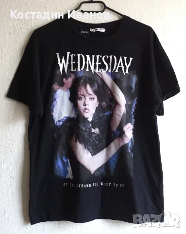 Wednesday дамска тениска М, снимка 2 - Тениски - 55337658
