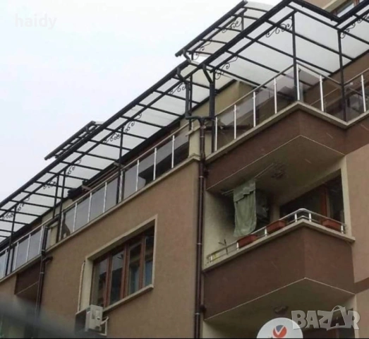 Навес , поликарбонат , сандвич панел , метални конструкции, снимка 2 - Ремонти на апартаменти - 54092415