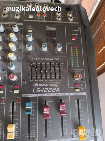 АПАРАТУРА OMNITRONIC LS-1222A Powered Mixer + 2 Х OMNITRONIC DX-1222 3-way Speaker 600 W, снимка 9 - Ресийвъри, усилватели, смесителни пултове - 54072201