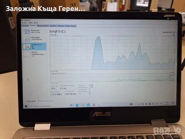 Лаптоп ASUS TP401C (Тъч Скрийн Екран), снимка 4 - Лаптопи за дома - 54534286