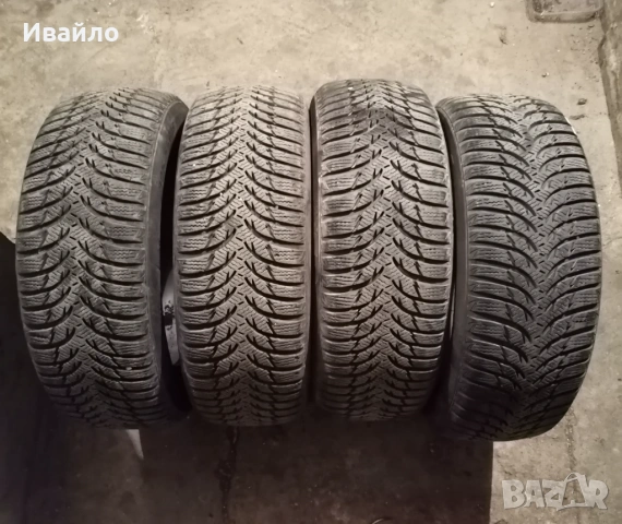 Продавам 4 броя зимни гуми 205.55.16 на 1 сезон дот 2021 KUMHO 