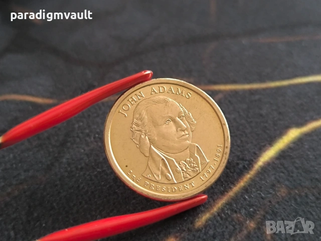 Монета - САЩ - 1 долар (Джон Адамс) UNC | 2007г.