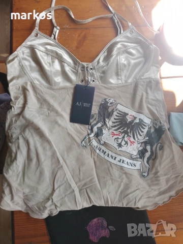 Оригинален топ Armani Jeans с етикет - Y2K стил / New Armani Jeans Top