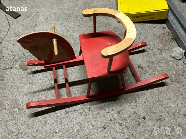 Дървено конче , снимка 3 - Антикварни и старинни предмети - 54010950