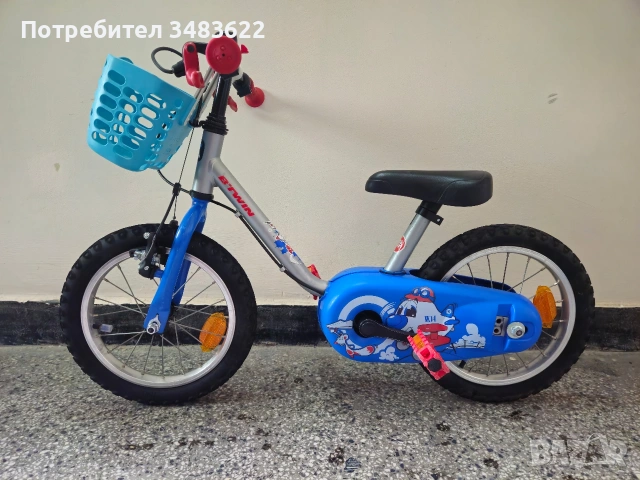 Детско колело/велосипед Btwin 14 цола, снимка 2 - Велосипеди - 54894260