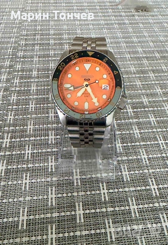 Seiko 5 Sports ‘Mikan Orange’ GMT SSK005K1, снимка 5 - Мъжки - 55137408