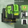 Huepar L011G лазерен нивелир зелен самонивелиращ се с кръстосани линии нивел лазер импулсен режим, снимка 8