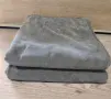 Комплект 2 бр. плътни сиви пердета (270 x 254 см) с ширит за кукички, снимка 1