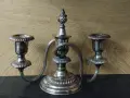 Старинен бронзов свещеник , снимка 1