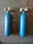 2 бр. малки метални бутилки от СССР - 1,2 L. - обем и - на - 200 BAR - атмосфери работно налягане , снимка 1