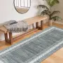 Килим тип "пътека" 65x240 см, неплъзгащ се, перещ се, сив, снимка 2