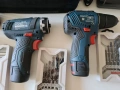 Комплект два винтоверта зарядно и батерии Bosch GSR 12V-15 FC и GSR 12V-30, снимка 7