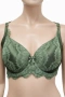 Hunkemöller луксозен комплект бельо в зелено – сутиен 75F + прашка 2XL, снимка 2