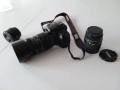 Фотоапарат Canon 1300D и три обектива към него, снимка 2