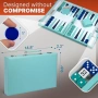 Нова Класическа настолна игра табла тюркоазен сет 32 пулове подаръчна кутия, снимка 8