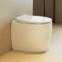 Нова Бяла тоалетна седалка Soft Close UF универсална O Shape антибактериална за баня wc, снимка 2