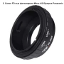 Адаптер за обектив Sony E Mount Canon Nikon M42 FD MD Micro 4/3 EOS M FOTGA, снимка 3