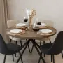 Трапезна кръгла маса за 6 души 120 см.- орех- ДОСТАВКА ДО 2 ДНИ, снимка 1