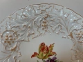 Рядък Meissen с медено златист кант ръчно декорирана, снимка 2