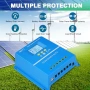 MPPT соларен контролер 100A 12-48V с LCD и USB, снимка 2