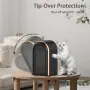 Преносима аеротерма Rqiurpn, 1200W, черна, бързо нагряване, регулируема, защита от прегряване, снимка 2