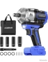 20V безжичен ударен гайковерт за батерия DeWalt, 1500Nm (1106 Ft-Lbs) 1/2" безчетков ударен пистолет, снимка 1