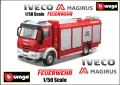 Iveco Magirus RW Feuerwehr Bburago - Мащаб 1:50, снимка 1